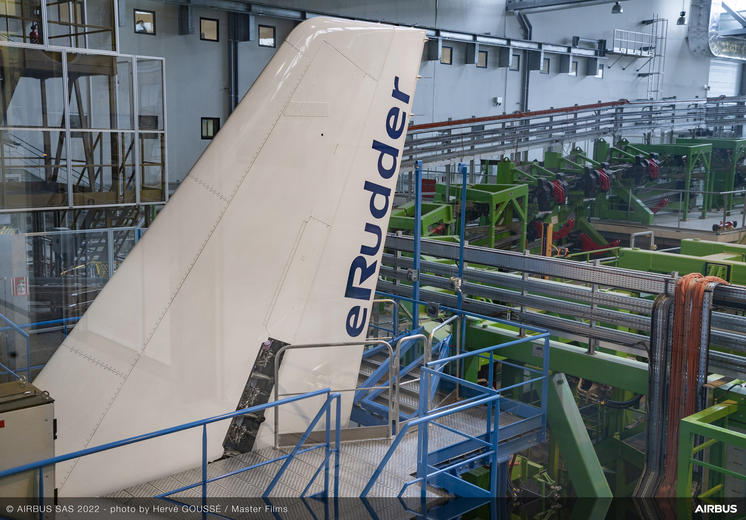 A320 Family eRudder test rig
