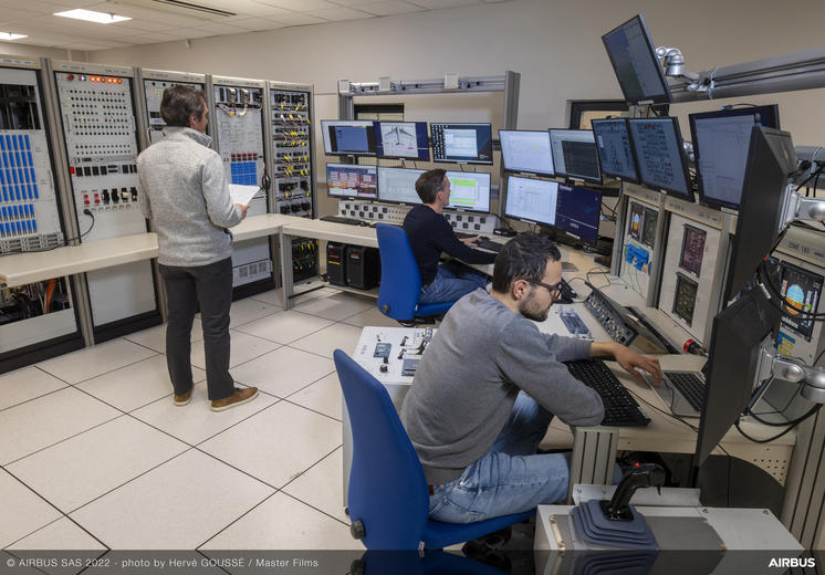 A321XLR Controller & Guidance Integration Bench_view 1