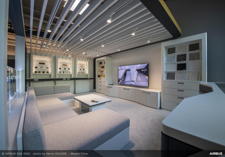 ACJ Two Twenty interior cabin