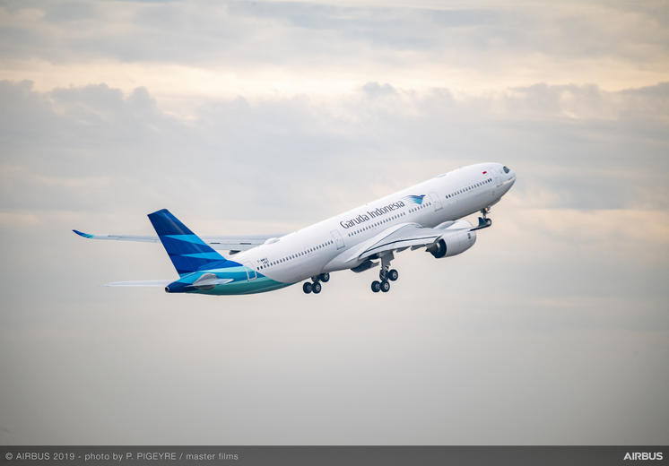 A330-900 Garuda Indonesia ferry flight