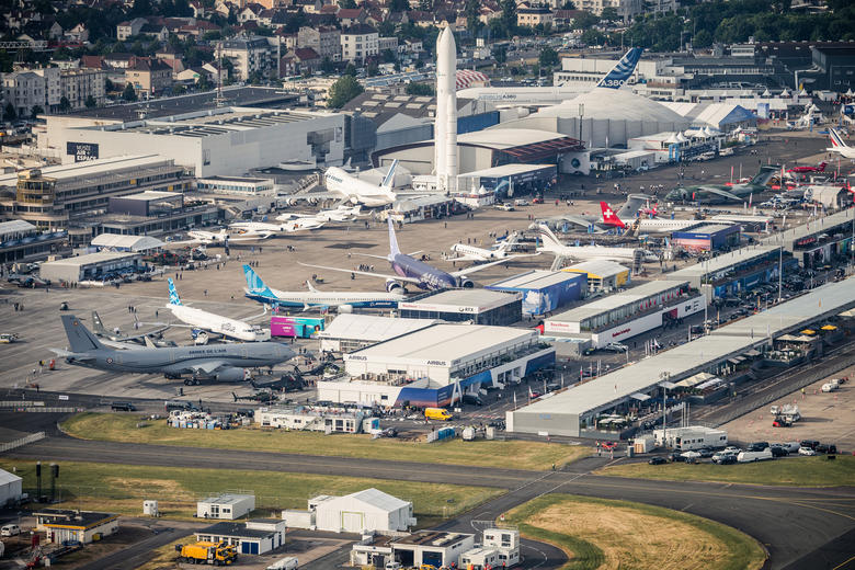 Paris Airshow 2023 Day 1 - Aerial view