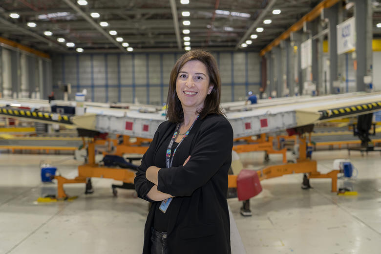 Laure Partouche, in Getafe, Spain. Together with her team, she defines the scheduled maintenance programme for the entire Airbus Commercial fleet worldwide.