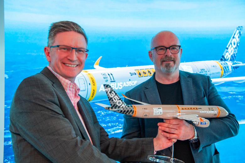 A350 new livery ceremony John Feehan