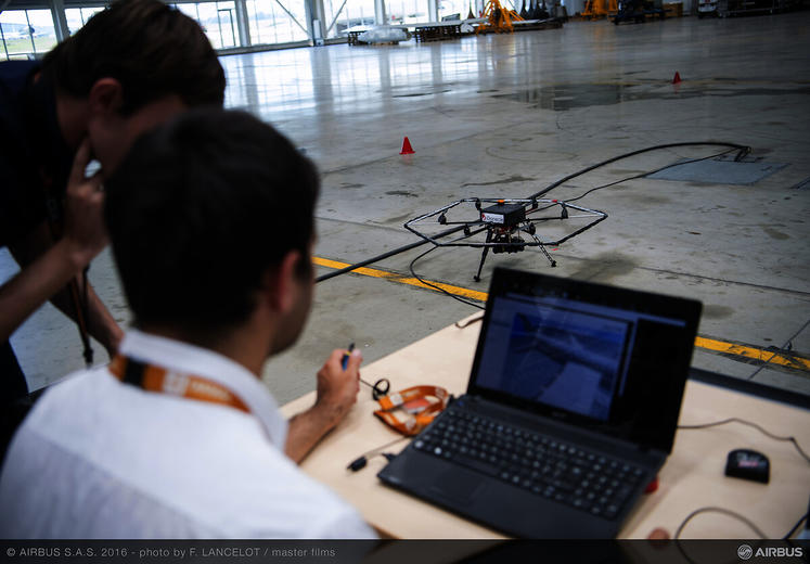 Drone inspection tarmac