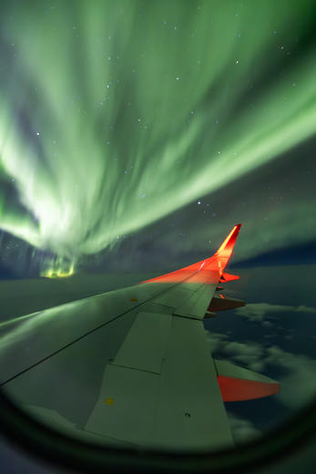 A321XLR northen light