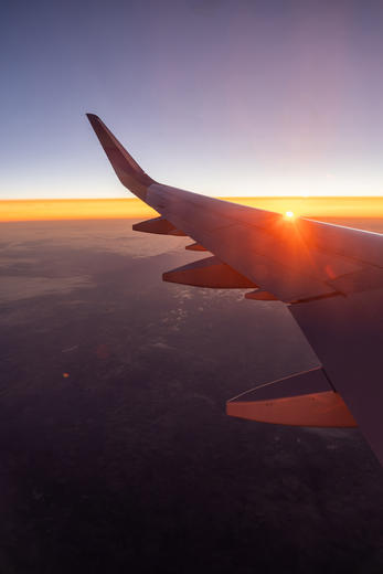A321XLR sunset