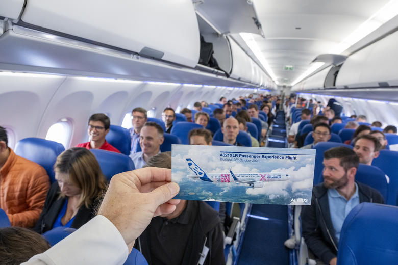 A321XLR pax flight