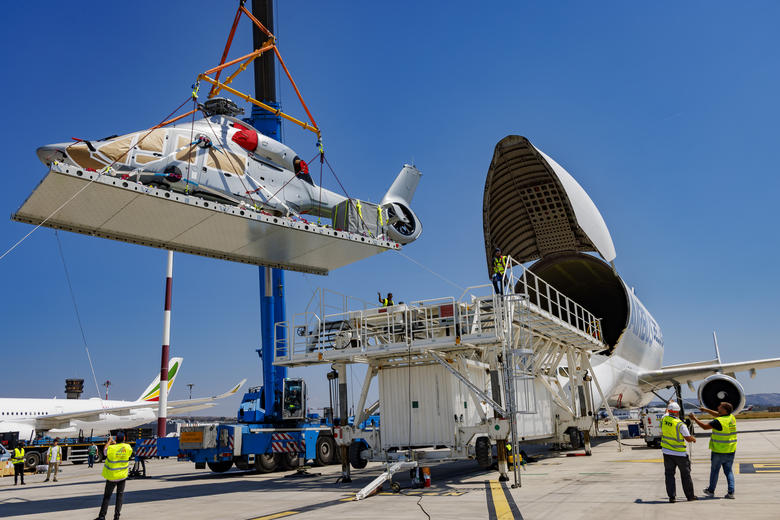 H160 loading in Beluga for Brazil