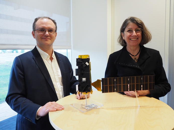 Rosemary Munro, EUMETSAT EPS-SG Programme Scientist and Philippe Chambon, Météo-France researcher