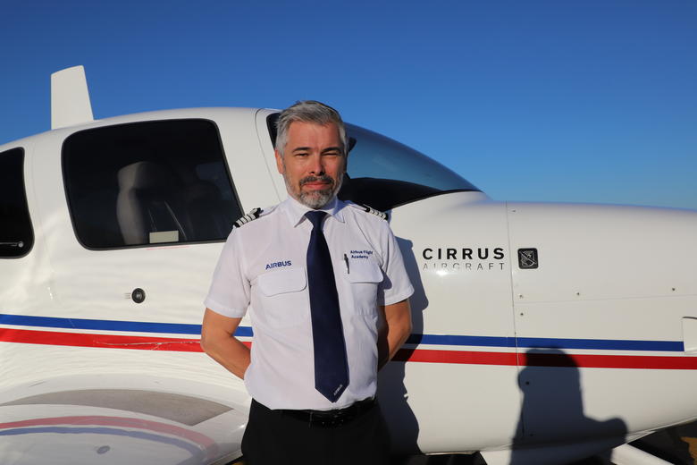 Flight instructor, Mickael Merrien