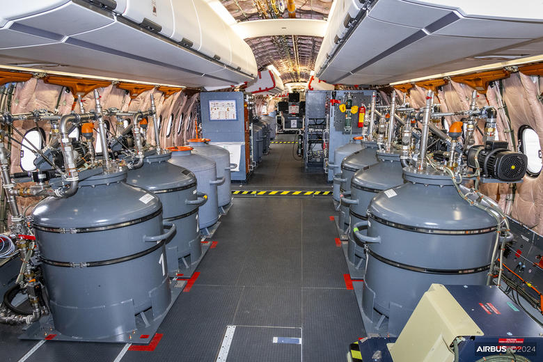 A321XLR MSN11000 with water ballast