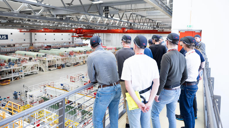 Technikerschule visit Airbus Aerostructures
