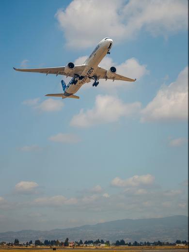 Airbus A350 Taking Off