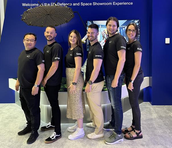 Dr Katie King (first from the right) and her team at BioOrbitt are looking to crystallise the antibodies needed to cancer treatments in space. © BioOrbit