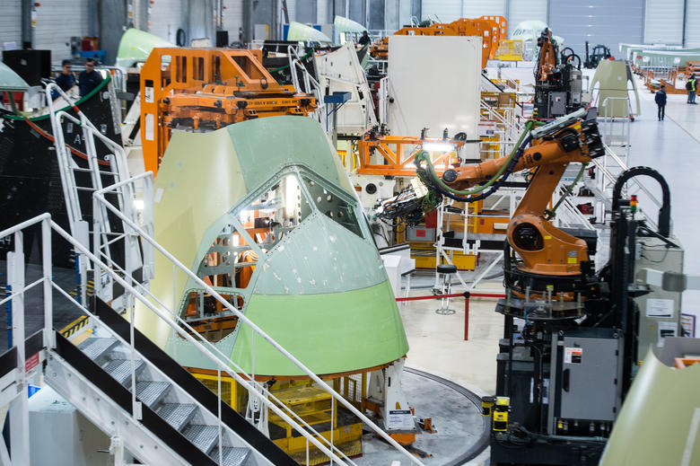 assemblage robotise fuselage avant a320