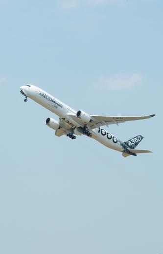 A350-1000 airbus taking off