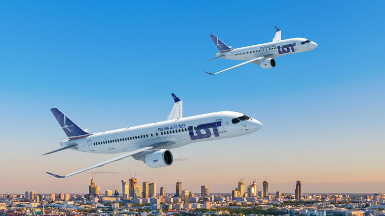 Airbus A220-100-300 PW LOT rendering