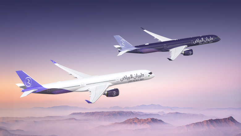 Airbus A350-1000 Riyadh Air rendering