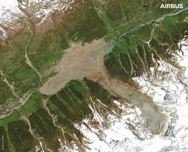 The partial collapse of the Birch Glacier in Switzerland buried the village of Blatten under nine million tonnes of rock, mud and ice in May 2025