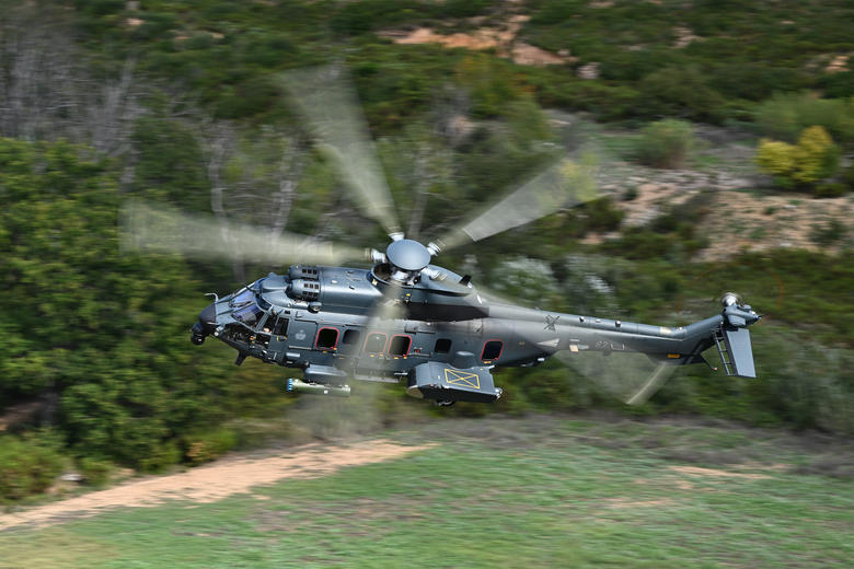 Airbus H225M in flight