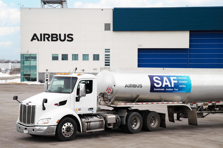 SAF truck at Airbus Canada