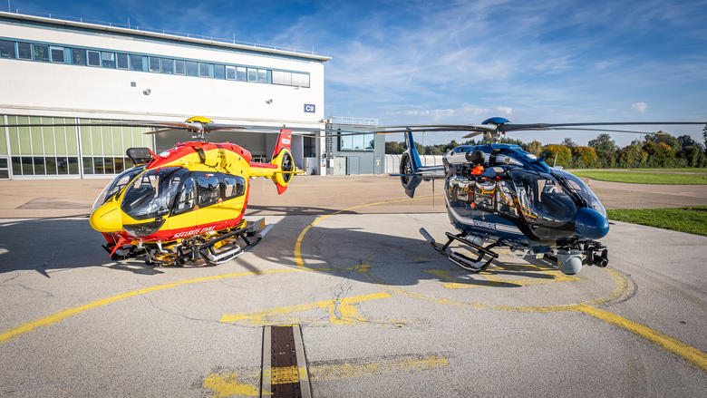  French Sécurité Civile and Gendarmerie Nationale H145 helicopters