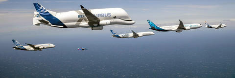 Airbus Family formation flight Air-to-air