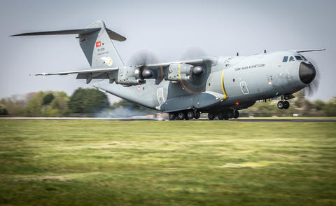 A400M Turkish Air Force Delivered Into RAF Brize Norton