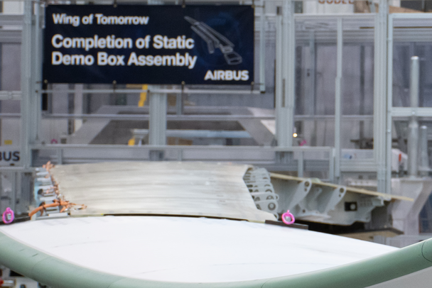 Up close and personal with one of Wing of Tomorrow's demonstrator wings Up close and personal with one of Wing of Tomorrow's demonstrator wings