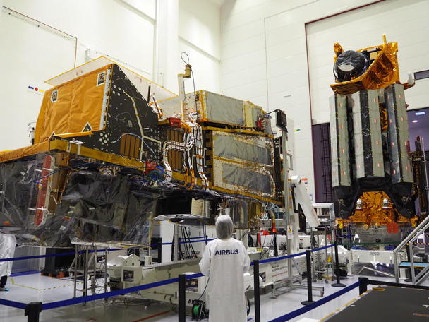 MetOp-SG A and B at Airbus' facilities in Toulouse