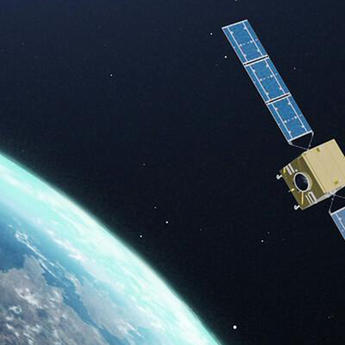 Galileo satellite orbiting Earth Galileo satellite orbiting Earth