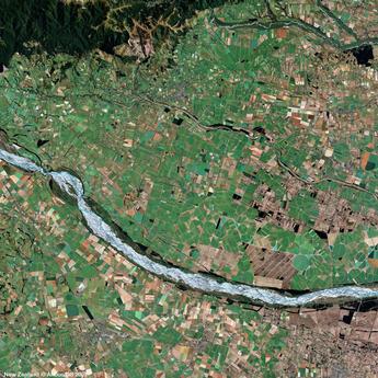New Zealand Satellite image from SPOT 6/7 New Zealand Satellite image from SPOT 6/7