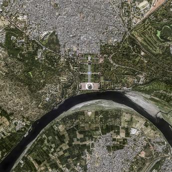 Taj Mahal Satellite image from Pléiades Neo Taj Mahal Satellite image from Pléiades Neo