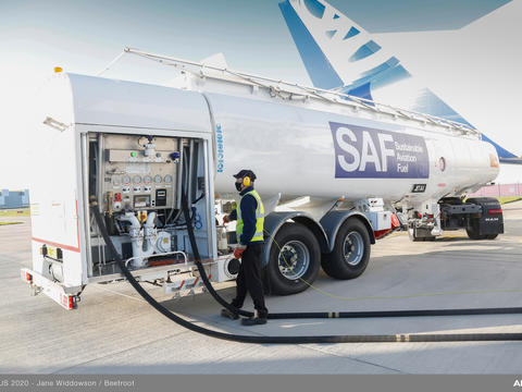 First flight of a beluga in broughton with saf First flight of a beluga in broughton with saf